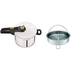 Tefal Secure 5 Neo Pressure Cooker - Stylish Black, Green & Silver | Fast, Safe & Efficient Cooking!